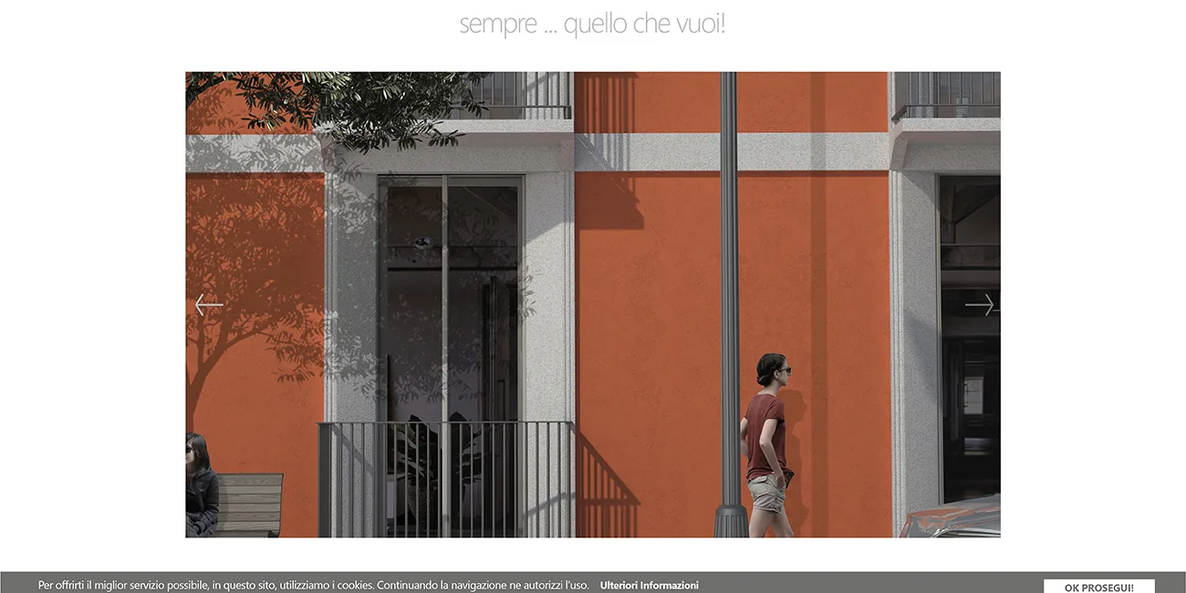 galleria di immagini che descrive il concept del sito web di grifoflex